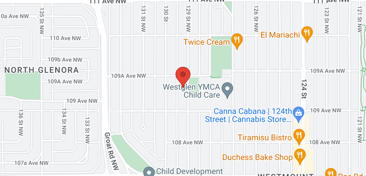 map of 10934 129 ST NW NW
